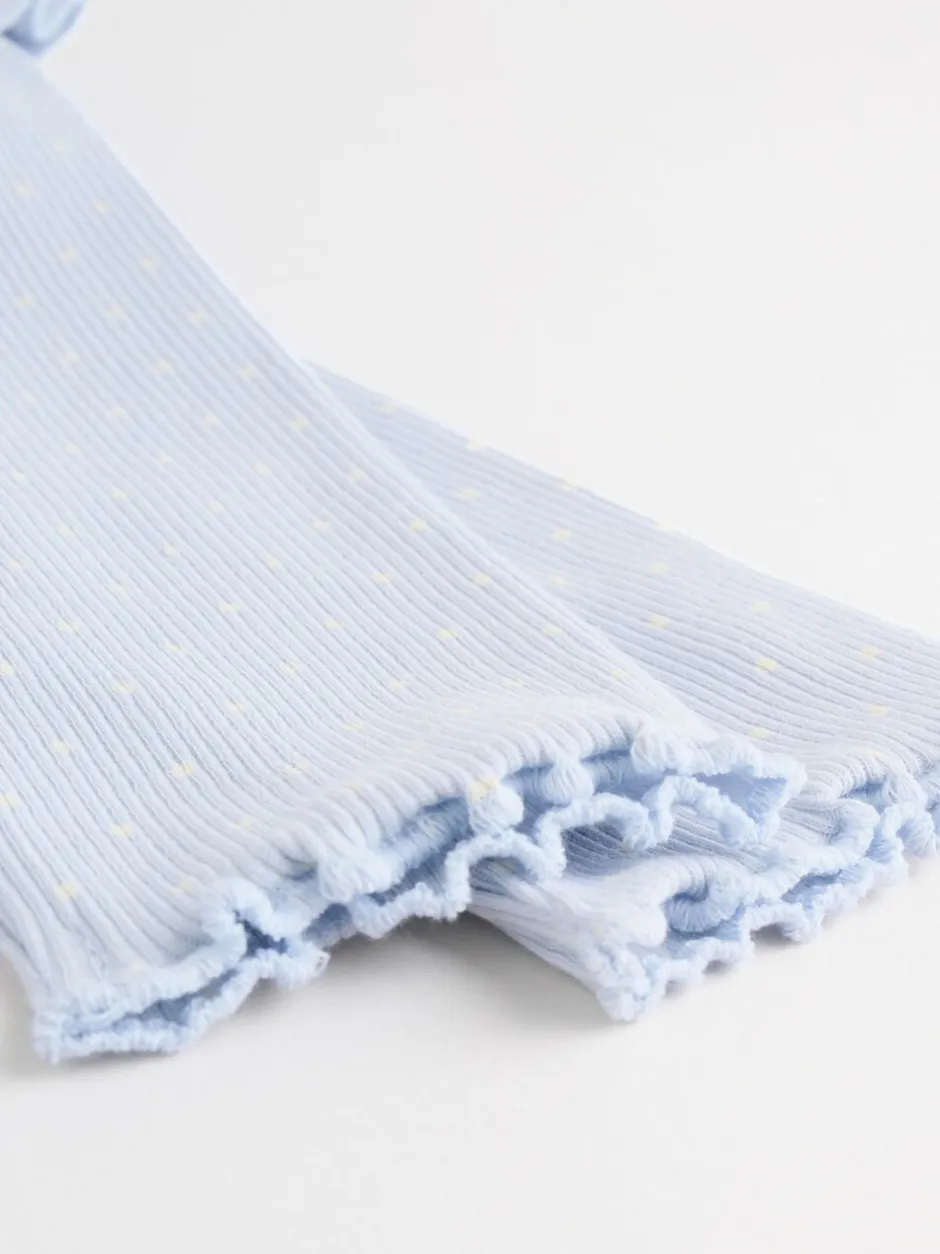 Tops|Tops*Next Blauw met stippen - Set met babyfriltop met lange mouwen en legging (0mnd-2jr)