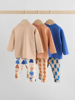 Tops|Sets En Combisets*Next Blauw met vormen - Tops en Leggings 6 -delige babyset (0mnd-3jr)