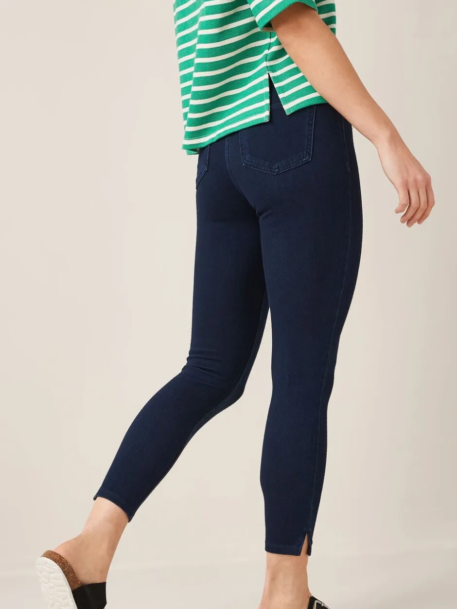 Leggings En Joggingbroeken*Next Blauw met wassing - Cropped denim jersey legging