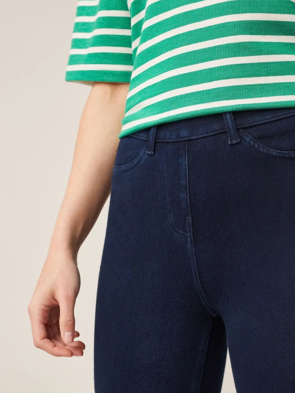 Leggings En Joggingbroeken*Next Blauw met wassing - Cropped denim jersey legging