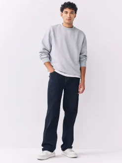 Jeans|Next - Relaxed fit - Motionflex jeans Blauw met wassing
