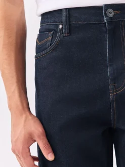 Jeans|Next - Relaxed fit - Motionflex jeans Blauw met wassing