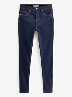 Jeans*Next Blauw met wassing - Superzachte skinny jeans