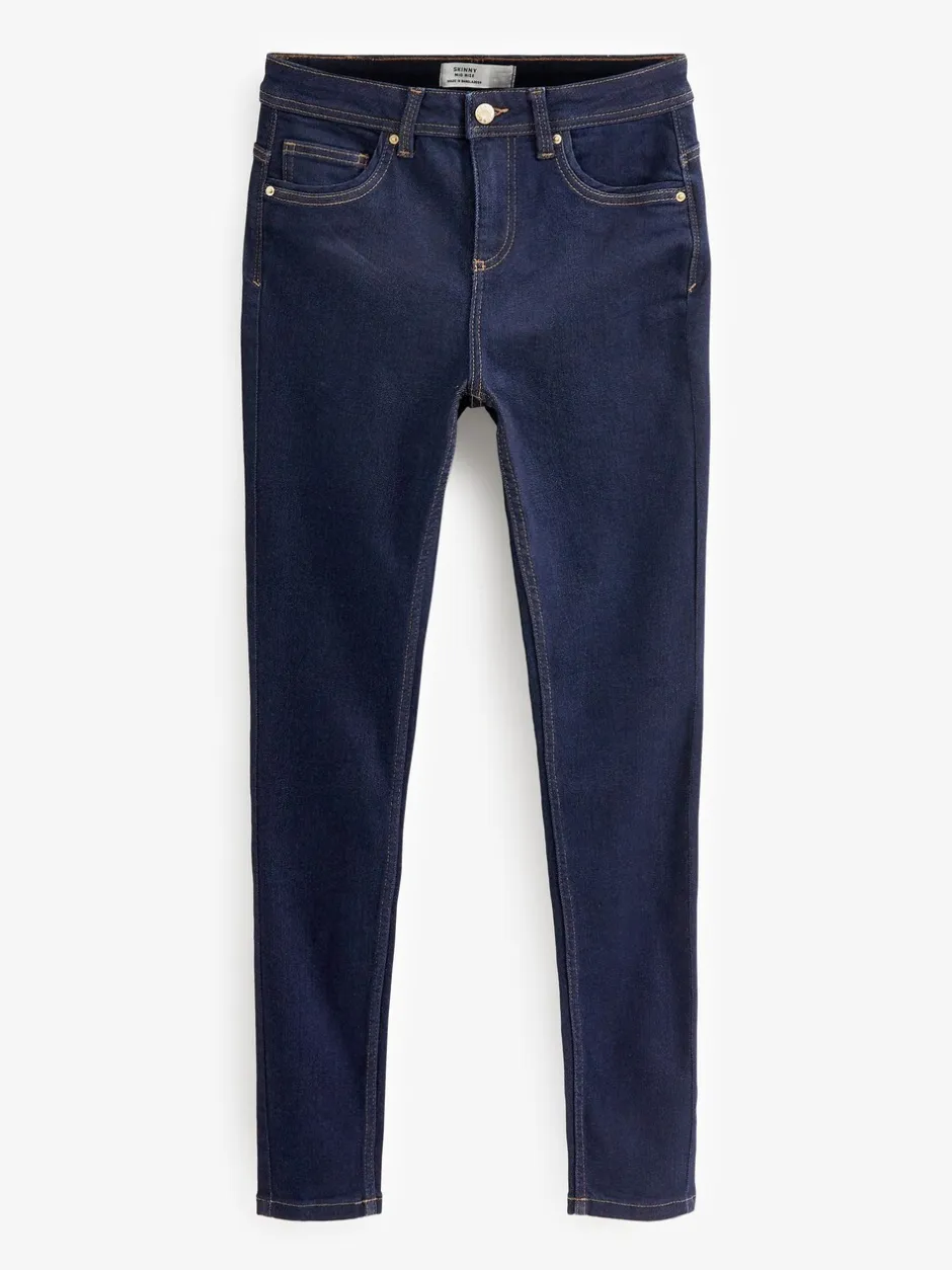 Jeans*Next Blauw met wassing - Superzachte skinny jeans