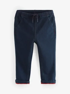 Jeans En Joggingbroeken|Jeans*Next - Superzachte jeans met stretch en elastische taille (3 mnd-7 jr) Blauw met wassing