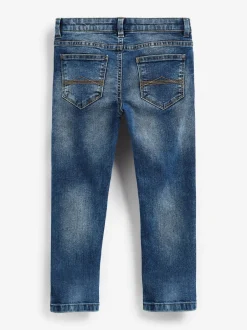 Jeans|Next Blauw met zuurwassing - Stretchjeans (3-17jr)