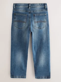Jeans|Next Blauw met zuurwassing - Stretchjeans (3-17jr)