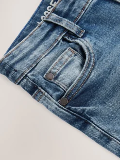Jeans|Next Blauw met zuurwassing - Stretchjeans (3-17jr)