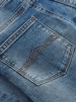 Jeans|Next Blauw met zuurwassing - Stretchjeans (3-17jr)