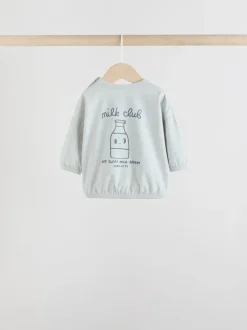 Tops|Sets En Combisets|Next Blauw Milk Club - Tops en Leggings 6 -delige babyset (0mnd-3jr)