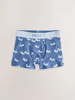Ondergoed|Next Blauw Mini Voertuig - Verpakking van 10 trunks (1,5-16jr)