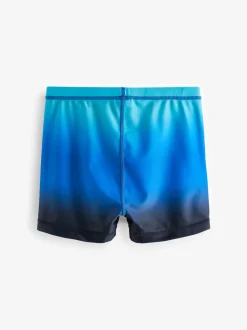 Badkleding*Next - Stretch zwemshorts (3-16 jr) Blauw Ombre