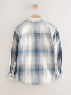 Shirts*Next - Set van geruit overhemd met lange mouwen en T-shirt 2 stuks (3-16jaar) Blauw Schaduw