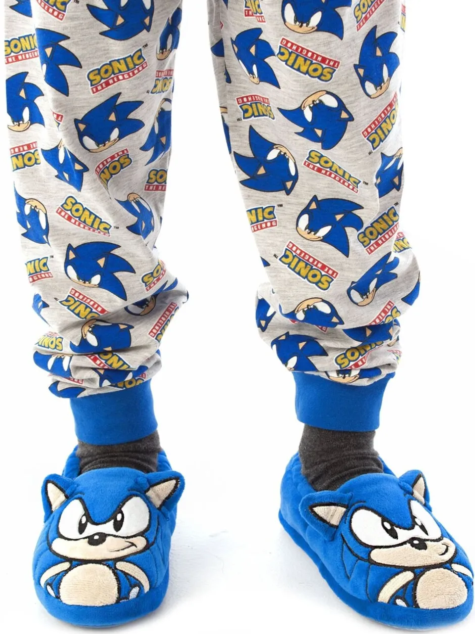 Pantoffels|Vanilla Underground Blauw Sonic - winterpantoffels