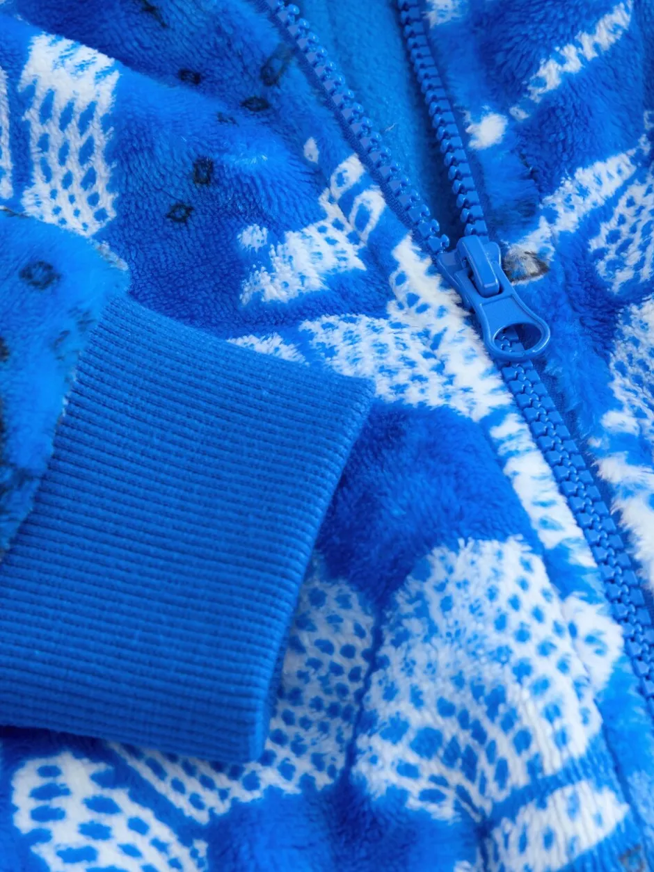Nachtkleding En Pyjama's|Next - Fleece onesie (3-16 jr) Blauw voetbal