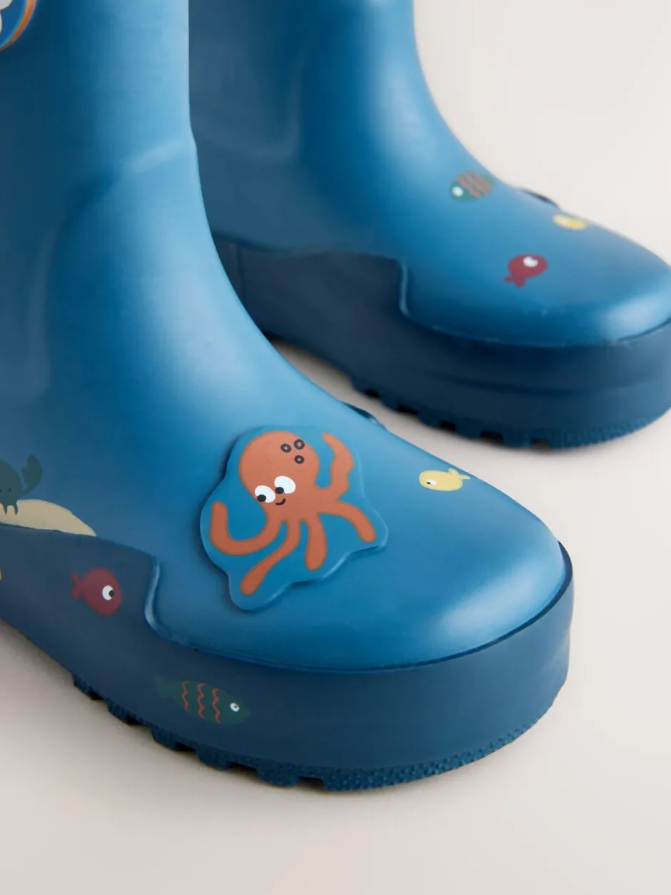 Laarzen|Next Blauw voor op het strand - Aantreklaarzen met handvat