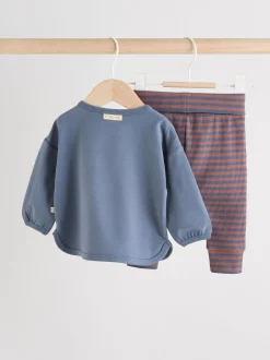 Tops|Sets En Outfits|Next Blauw Woodland - Babyset van top en Leggings 2 -delig (0mnd-3jr)