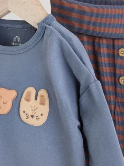 Tops|Sets En Outfits|Next Blauw Woodland - Babyset van top en Leggings 2 -delig (0mnd-3jr)