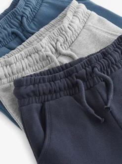 Jeans En Joggingbroeken|Joggingbroeken|Next - Verpakking van 3 zachte joggingbroeken (3 mnd-7 jr) Blauw/antracietgrijs/zwart