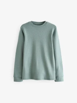 Ondergoed|Schoolkleding|Next Blauw/blauwgroen - 2 -pack thermische tops met lange mouwen (2-16jr)