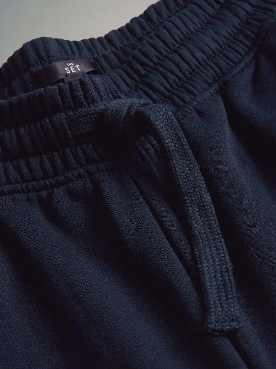 Loungewear|Joggingbroeken*The Set - 4 Pack Joggingbroeken met wijde pijpen Blauw/bruin