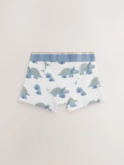 Ondergoed*Next - Verpakking van 5 trunks (1,5-12jr) Blauw/bruin met dinoprint