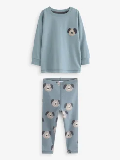 Pyjama's|Nachtkleding En Pyjama's|Next Blauw/bruin/kakigroen dierenprint - Verpakking van 3 knusse pyjama's (9mnd-8jr)