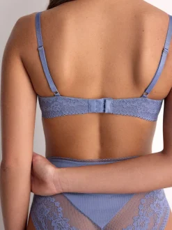Beha's*Next - Verpakking van 2 lichte ultiem comfort beha's zonder beugel Blauw/crèmekleurig