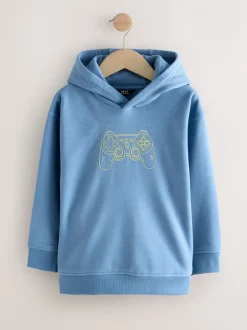 Sweaters En Hoody´S*Next Blauwe controller - Grafische print hoodie voor oudere jongens (3-16jaar)