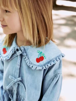 Overhemden En Blouses*Next Blauwe denim - Blouse met lange mouwen en kraag (3-16jr)