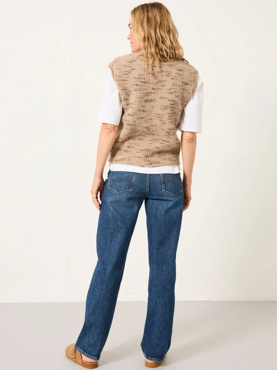 Jeans|Fat Face - FatFace Relaxed Straight Jeans Blauwe denim