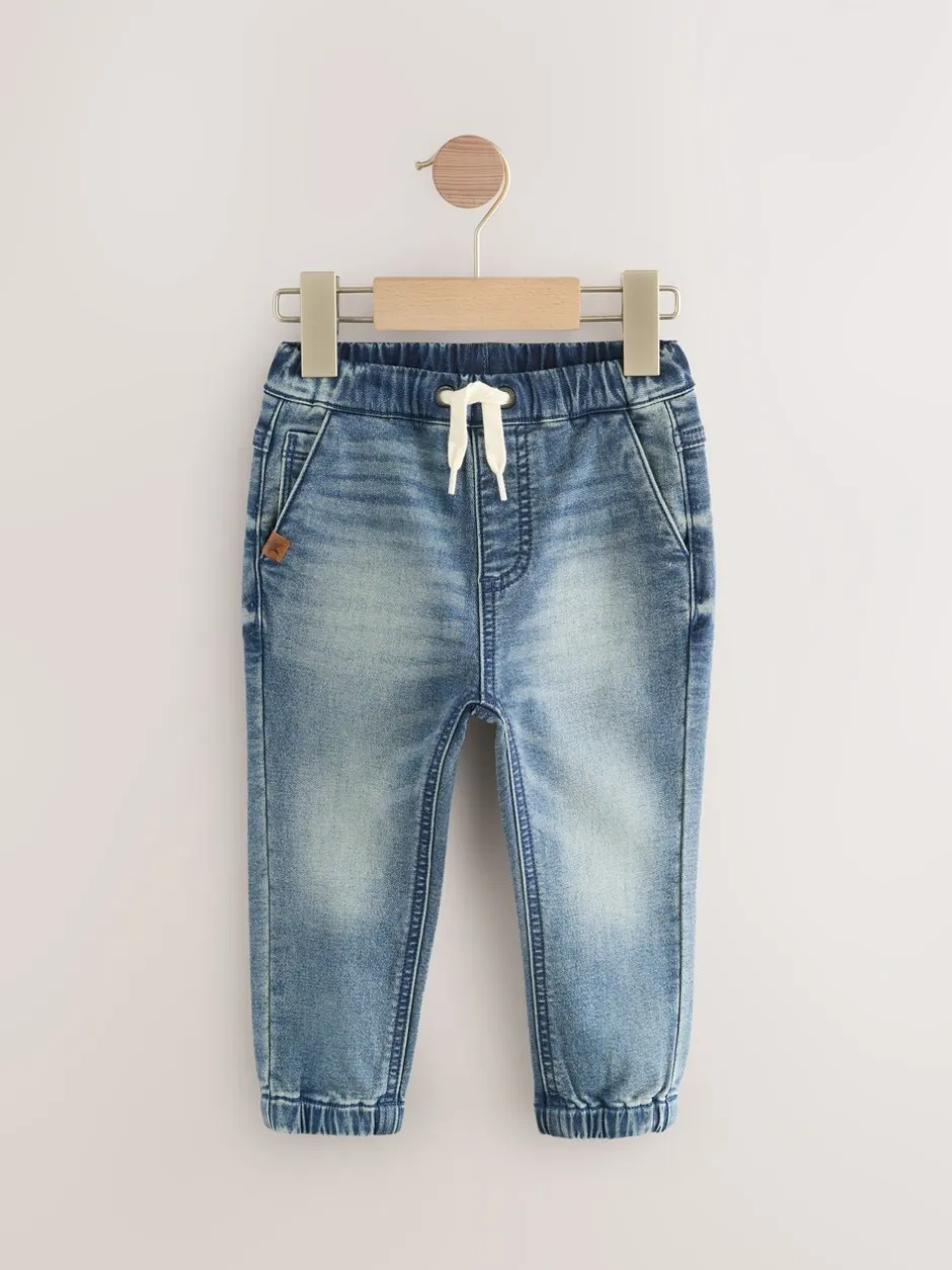 Jeans En Joggingbroeken|Jeans*Next Blauwe denim - Jogger-jeans met comfortabele stretch 2 -pak (3mnd-7jr)