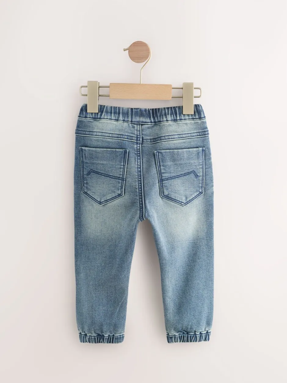 Jeans En Joggingbroeken|Jeans*Next Blauwe denim - Jogger-jeans met comfortabele stretch 2 -pak (3mnd-7jr)