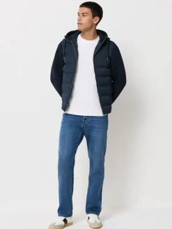 Jeans*Next Blauwe denim - ThermoGen - Straight fit - Motionflex jeans