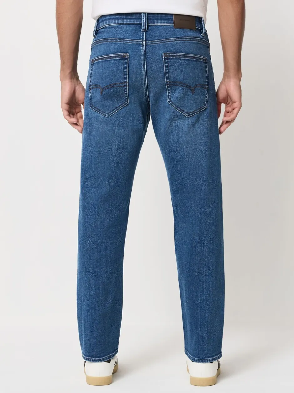 Jeans*Next Blauwe denim - ThermoGen - Straight fit - Motionflex jeans