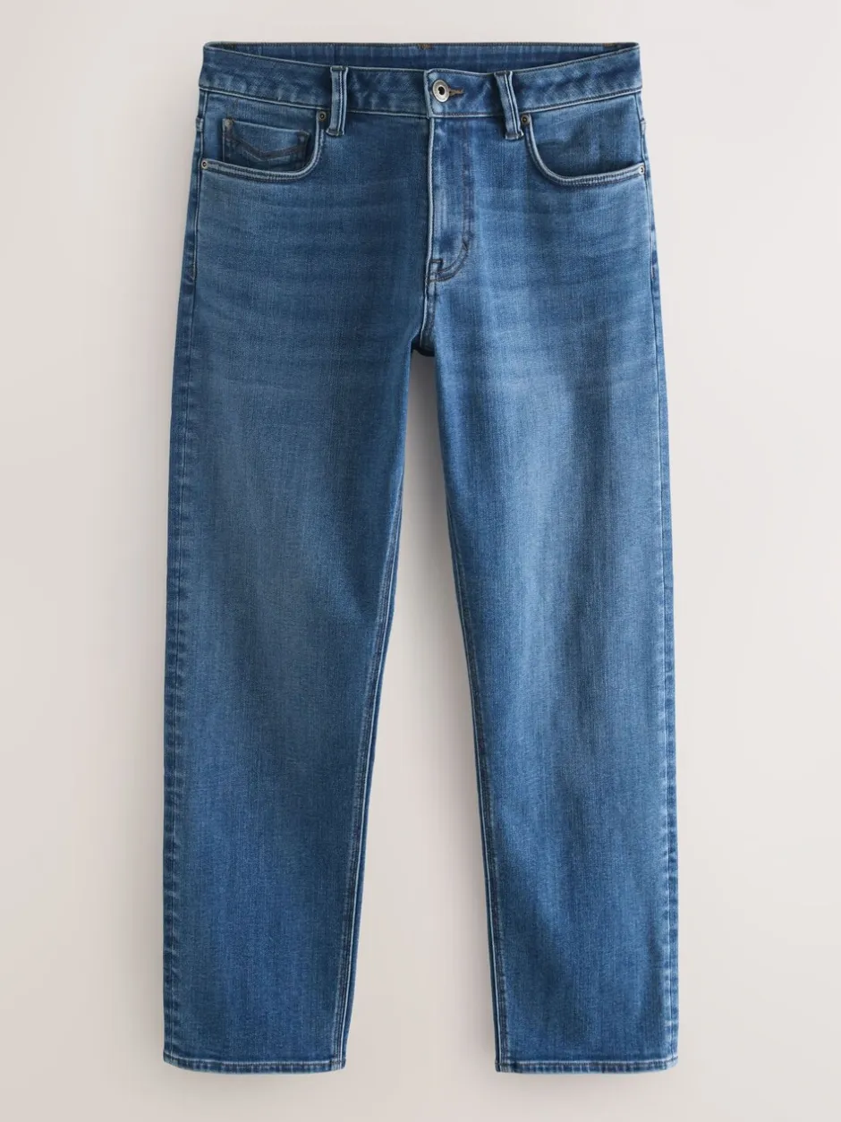 Jeans*Next Blauwe denim - ThermoGen - Straight fit - Motionflex jeans