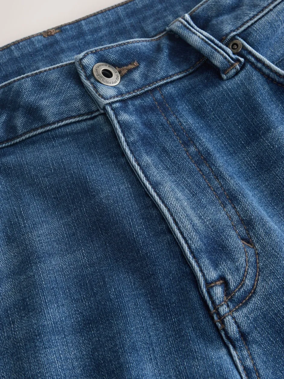 Jeans*Next Blauwe denim - ThermoGen - Straight fit - Motionflex jeans