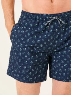 Badkleding|Fat Face - FatFace - Zwemshort Blauwe geo