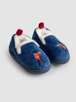 Pantoffels*Jojo Maman Bébé Blauwe London Soldiers - Slipper Shoe
