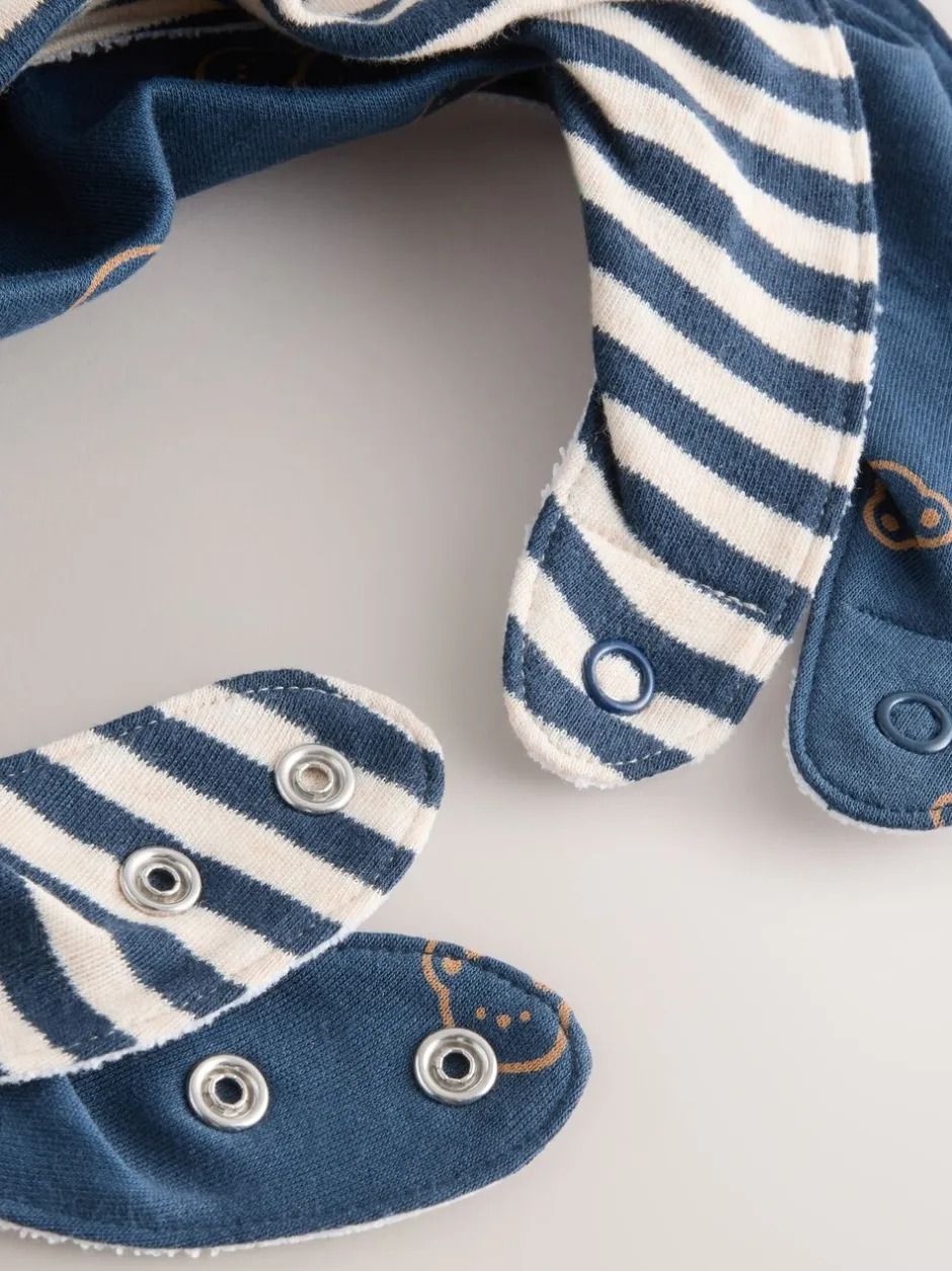 Slabbetjes|Next - Verpakking met 2 babyslabbetjes Blauwe mama en papa