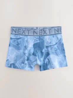 Ondergoed*Next - Verpakking van 5 boxers (2-16jr) Blauwe marmerprint