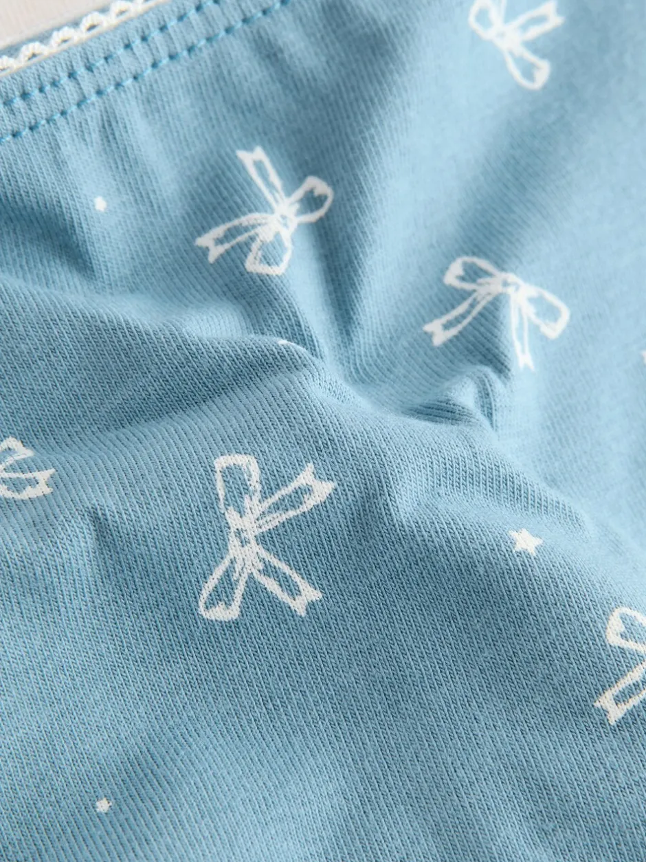 Onderbroeken|Next - Set van 7 slips met hoog katoengehalte Blauwe strikken