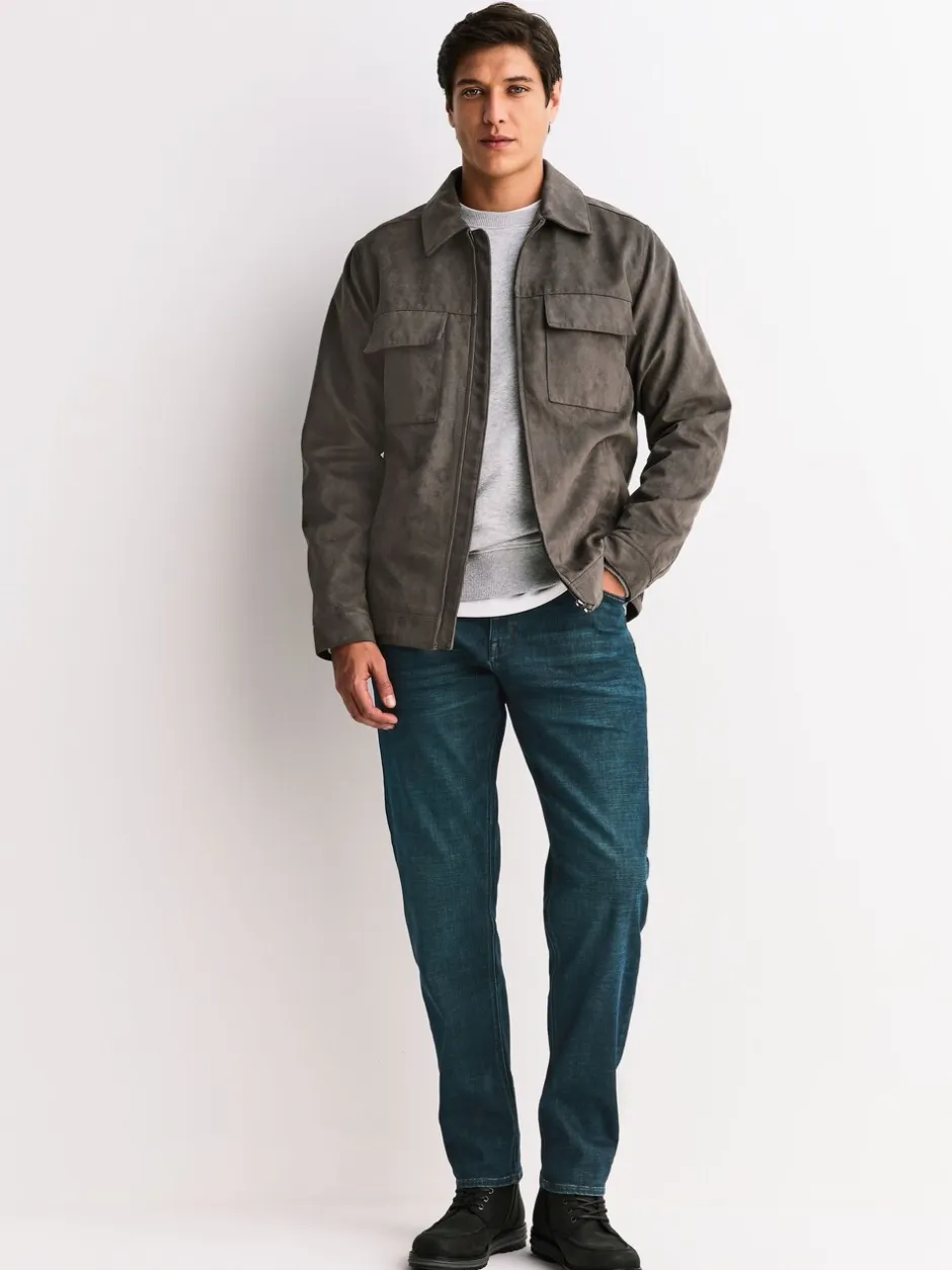 Jeans|Next Blauwe tint - Slim Fit - Motionflex jeans