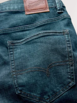 Jeans|Next Blauwe tint - Slim Fit - Motionflex jeans