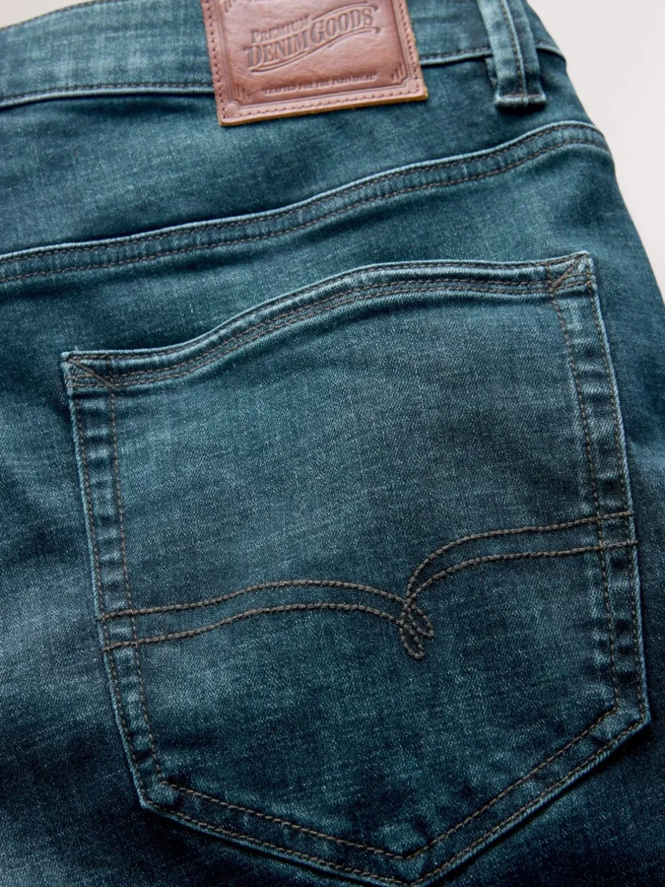Jeans|Next Blauwe tint - Slim Fit - Motionflex jeans