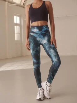 Sportkleding|Leggings En Joggingbroeken*Next Blauwe verfPrint - Power Active sportlegging