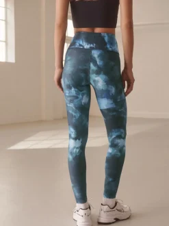 Sportkleding|Leggings En Joggingbroeken*Next Blauwe verfPrint - Power Active sportlegging