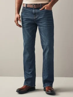Jeans|Next - Bootcut - Authentic jeans met riem Blauwe wassing