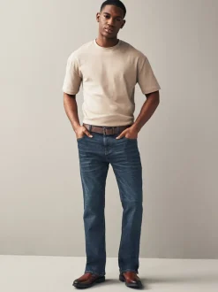 Jeans|Next - Bootcut - Authentic jeans met riem Blauwe wassing
