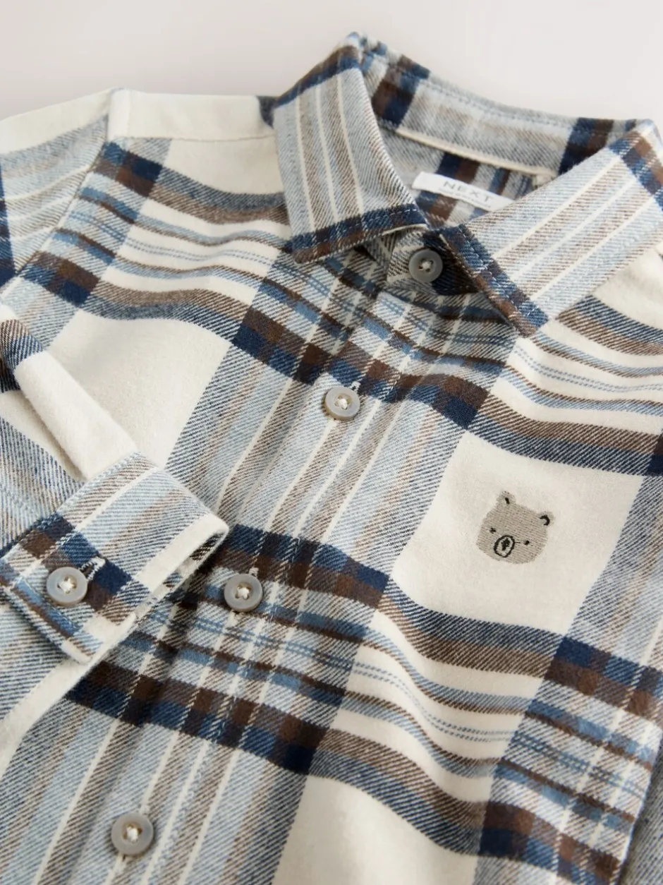 Jassen, Jacks En Kinderwagenpakjes|Jassen En Jacks*Next - Shirt met Character lange mouwen (3mnd-7jr) Blauw/ecru